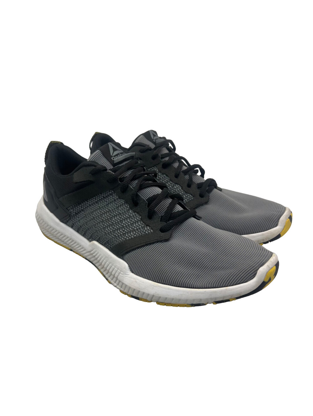 Reebok Men's Split Fuel Athletic Sneakers DV4370 Grey/Yellow Size 8.5M